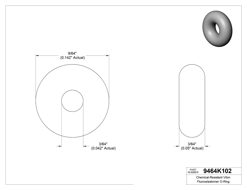 Technical drawing - 9464K102